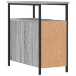 vidaXL Table de chevet sonoma gris 30x60x60 cm bois d'ingénierie