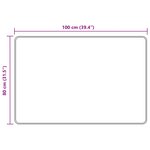vidaXL Coureur de Tapis MARSA Sable 80 x 100 cm Polyester et PVC