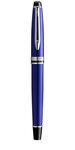 Waterman expert stylo roller  bleu  recharge noire pointe fine  coffret cadeau