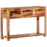 vidaXL Table console 110x35x75 cm bois massif d'acacia