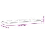 vidaXL Coussins de banc de jardin lot de 2 rouge bordeaux mélangé