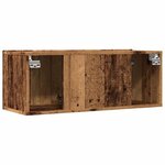 vidaXL Meubles TV muraux 2 Pièces vieux bois 80x30x30 cm