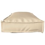 vidaXL Set de coussins de palette 2 Pièces Beige 120 x 40 x 8 cm
