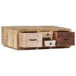 Vidaxl table basse 90x60x30 cm bois de manguier massif