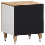vidaXL Tables de chevet 2 Pièces 40x33 5x46 cm Bois de manguier solide