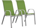 Fauteuil jardin Textilène "Cordoba" - Phoenix - Vert - Lot de 2