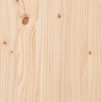 vidaXL Jardinière 80x80x46 cm bois de pin massif