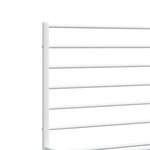 vidaXL Cadre de lit métal sans matelas et pied de lit blanc 120x200 cm