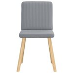 vidaXL Chaises à manger lot de 6 gris clair tissu