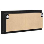 vidaXL Cabinet Miroir LED avec étagère Chêne noir 100 x 12 x 45 cm