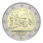 2 euros commémorative Vatican 2023 - Le Pérugin en coffret BU.