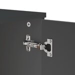 vidaXL Buffet VIKEN gris anthracite 80x40x80 cm bois d'ingénierie