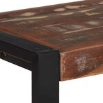 vidaXL Banc Multicolore 100 x 35 x 45 cm Bois massif de récupération