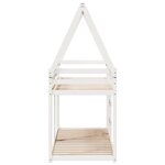 vidaXL Lit superposé sans matelas blanc 80x200 cm bois de pin massif