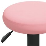 vidaXL Tabourets de bar lot de 2 rose velours
