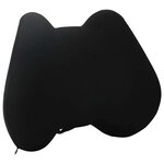 vidaXL Coussin de Dos avec oreiller Noir 40 x 32 x 13 cm Polyester