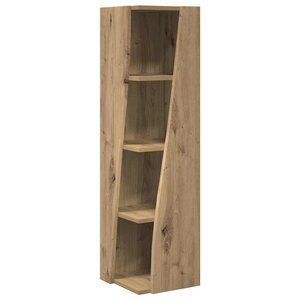 vidaXL Meuble d'angle Blanc 27 5x27x102cm Bois d'ingénierie