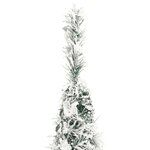 vidaXL Sapin de Noël artificiel escamotable avec neige floquée 200 LED