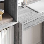 vidaXL Bureau avec tiroir 2 Pièces Gris Sonoma
