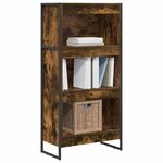 vidaXL Bibliothèque Chêne Fumé 80 x 30 x 155 cm Bois d'ingénierie