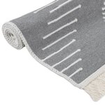 vidaXL Tapis Gris foncé 160x230 cm Coton