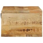 VidaXL Meuble TV mural 80x30x19 cm bois massif de manguier brut