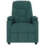 vidaXL Fauteuil de massage Vert foncé Tissu