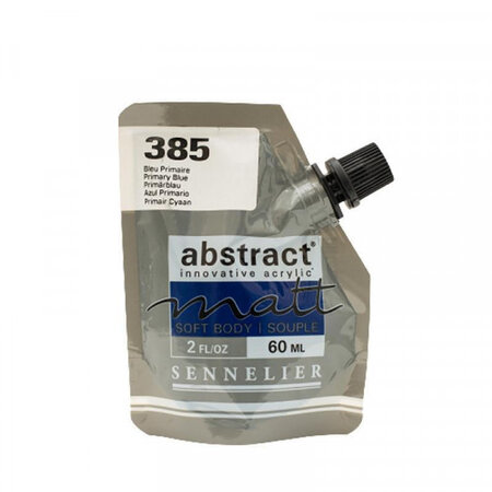 Peinture acrylique abstract matt - bleu primaire - sachet 60ml - sennelier