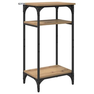 vidaXL Table d'appoint avec étagère Chêne artisanal 40 x 30 x 75 cm