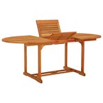 vidaXL Table de jardin 200x100x75 cm Bois d'eucalyptus solide