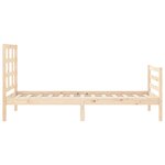 vidaXL Cadre de lit sans matelas 90x200 cm bois massif