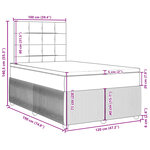 vidaXL Sommier à lattes de lit avec matelas vert foncé 120x190 cm