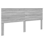 vidaXL Lit de Rangement Gris Sonoma 200 x 200 cm Bois d'ingénierie