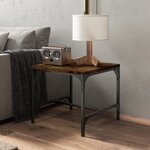 vidaXL Tables d'appoint 2 Pièces Chêne fumé 40x40x35 cm Bois d'ingénierie
