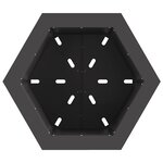 vidaXL Braise Noir 48 x 48 x 51 cm Acier laminé à froid