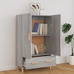 vidaXL Buffet Sonoma gris 70x31x115 cm Bois d'ingénierie