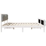 vidaXL Cadre de lit Gris clair 200 x 200 cm Pin massif