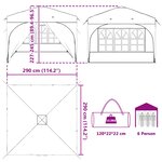 vidaXL Tente de fête pop-up 290 x 290 x 245 cm Orange