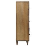 vidaXL Buffet Haut Marron 40 x 33 5 x 110 cm Bois de mangue massif