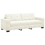 vidaXL Ensemble de Canapés 2 Pièces Crème 221 x 78 x 80 cm Velours