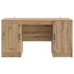 vidaXL Bureau Chêne artisanal 142 5 x 50 x 75 cm Bois d'ingénierie