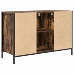 vidaXL Meuble sous-vasque avec tiroirs chêne fumé 90x34 5x60 cm