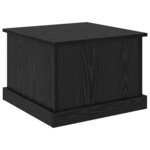 vidaXL Table basse Chêne noir 50 x 50 x 35 cm Bois d'ingénierie