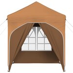 vidaXL Tente de fête pop-up 192 x 192 x 245 cm Beige