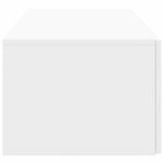 vidaXL Meuble TV mural Montage mural Blanc brillant 78 5 x 41 x 30 cm