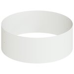 vidaXL Grand pot en métal Acier/Blanc Acier revêtu de poudre Grand