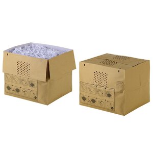 Sacs en papier recyclé pour destructeurs de documents Auto+ 600X/M, 80 l, marron (paquet 50 unités)