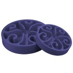 EAT SLOW LIVE LONGER Mangeoire lente Original Bleu L