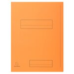 Paquet De 50 Chemises Imprimées 2 Rabats Super 210 - 24x32cm - Orange - X 5 - Exacompta