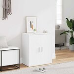 vidaXL Armoire à chaussures Blanc 60x35x70 cm Bois d’ingénierie